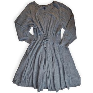 Torrid Grey Long Sleeve Knit Dress 3x